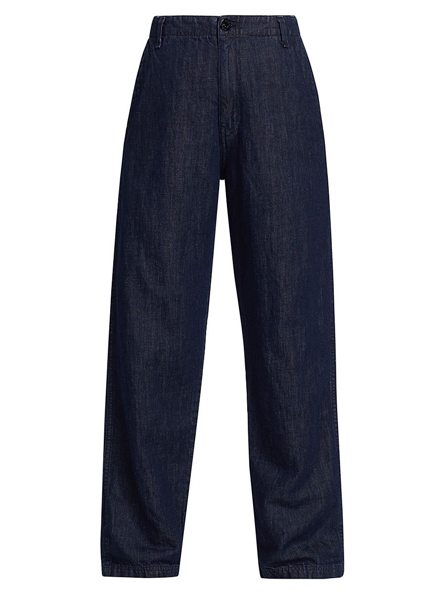 Women's Straight-Leg Chino Pants - Indigo - Size 26