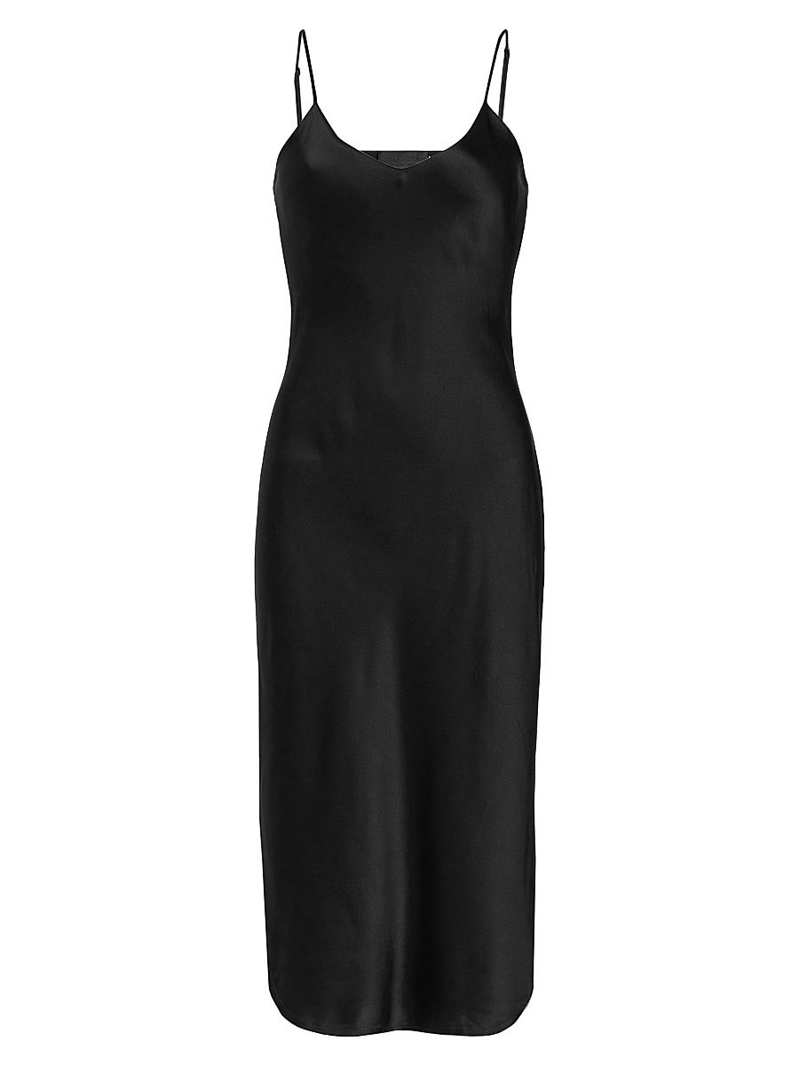 Women's Silk Cami Dress - Black - Size XL