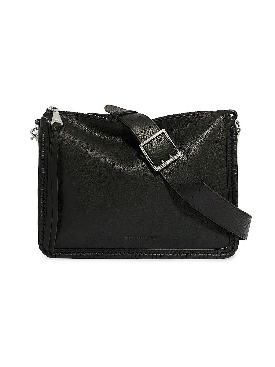 Women's Famous Leather Large Crossbody Bag - Black