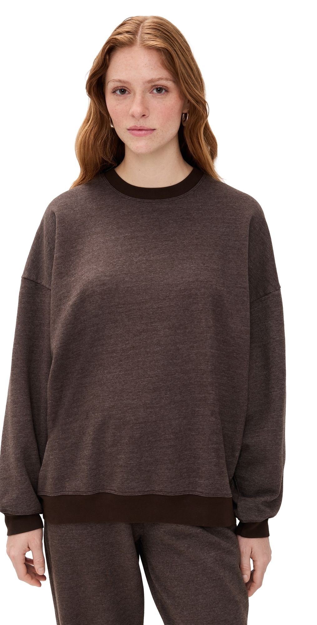 Year of Ours Crewneck Sweatshirt Dark Oak XL