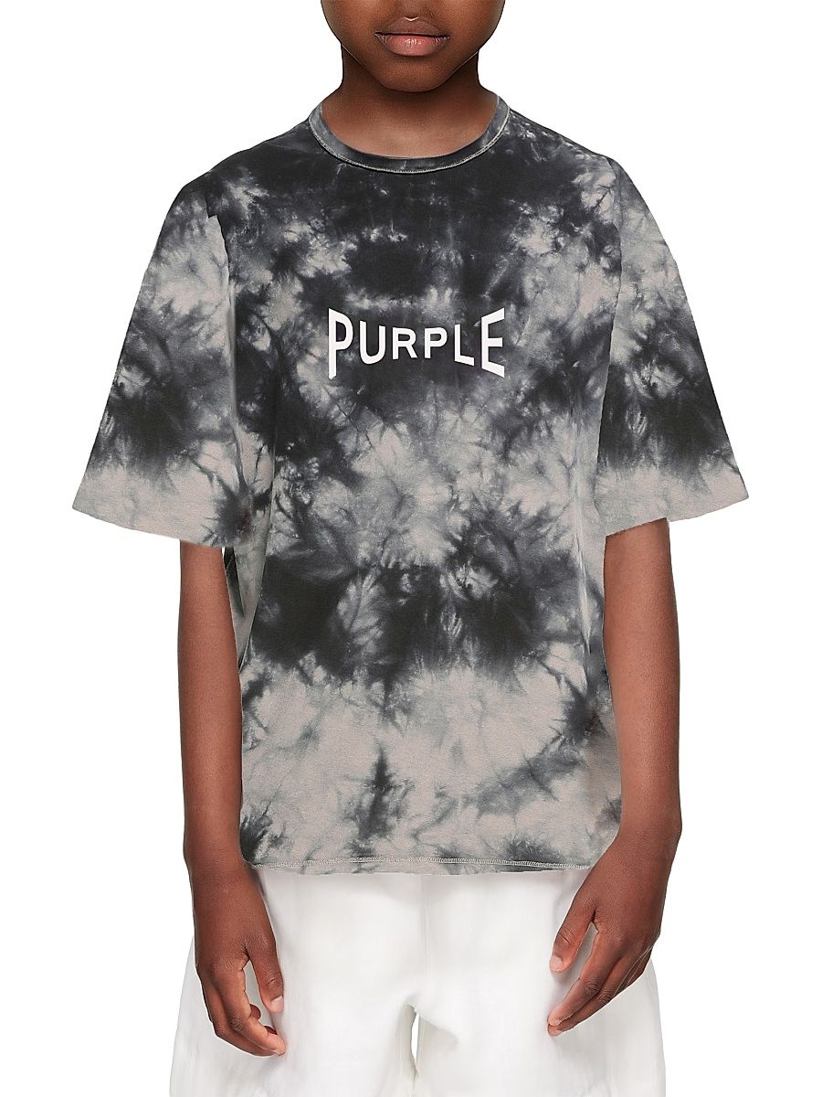 Little Boy's & Boy's Logo Tie-Dye T-Shirt - Grey - Size 12