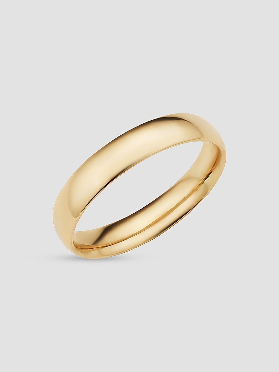 Men's 14K Yellow Gold Forever Band Bold Ring - Gold - Size 13