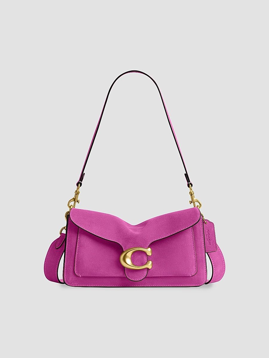 COACH Women's Tabby 26 Suede Shoulder Bag - Magenta