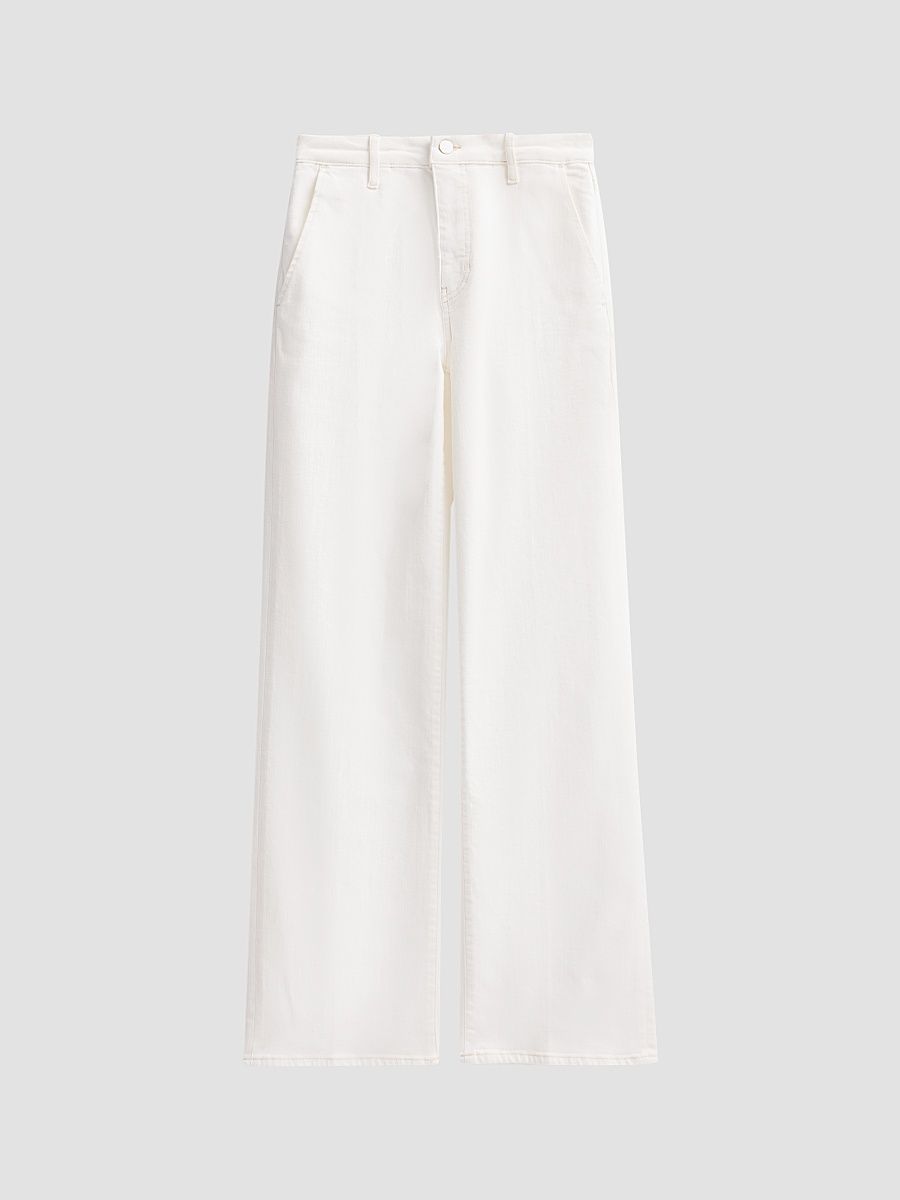 Women's The Straight Trousers - Natural Clean - Size 32