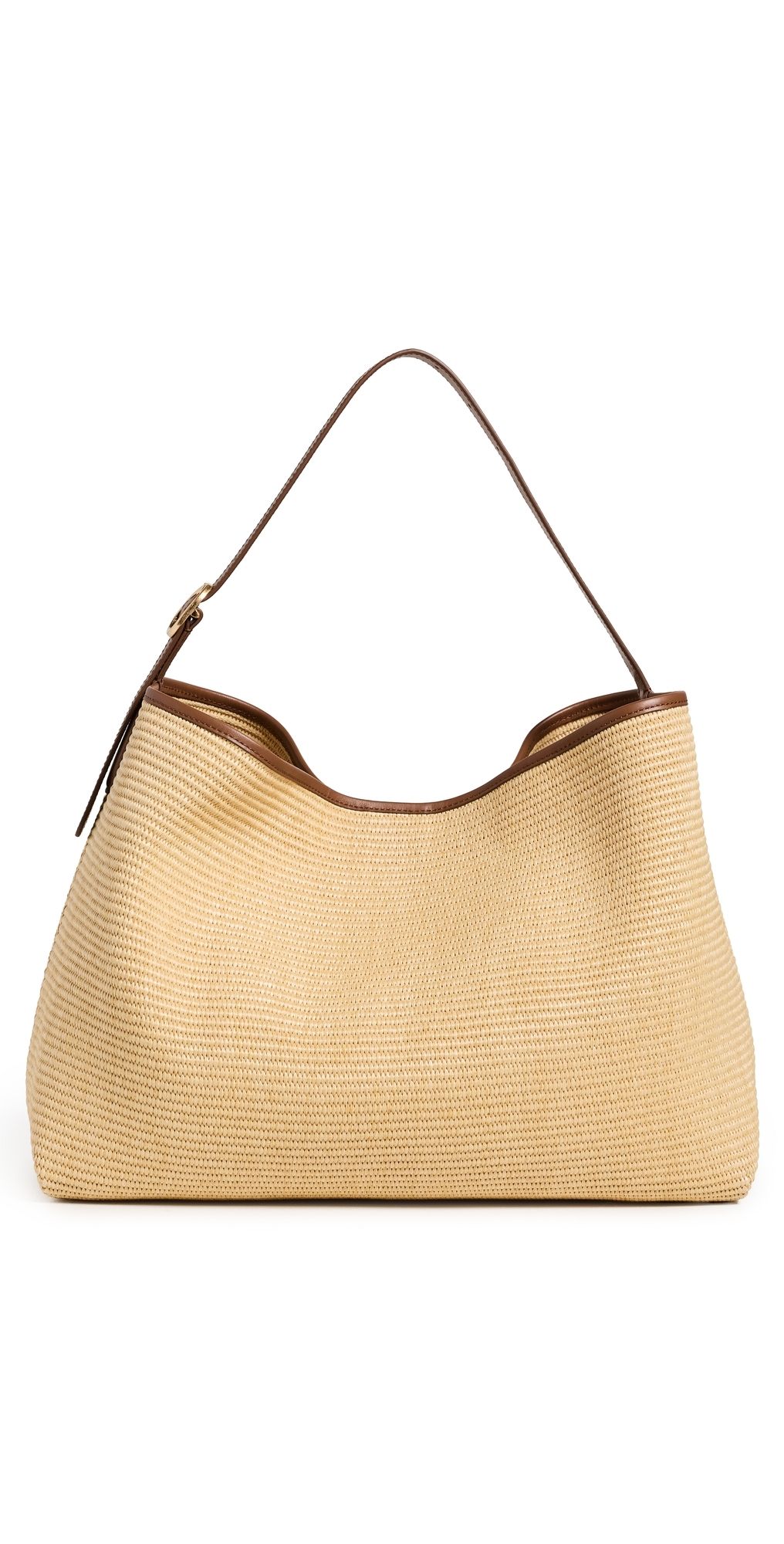 Vince Raffia Vivian Hobo Bag Natural One Size