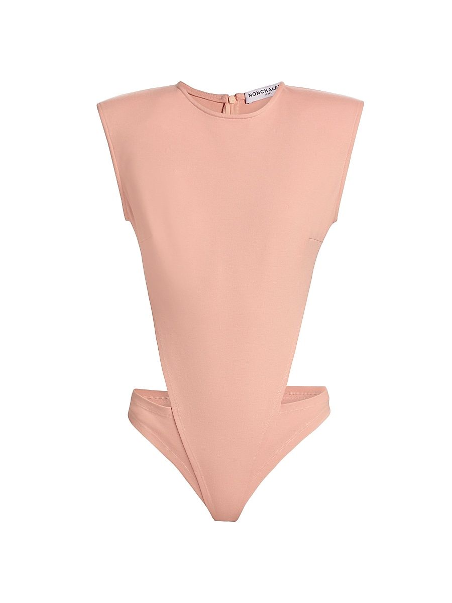 Women's Calder Cotton Bodysuit - Peach - Size XL