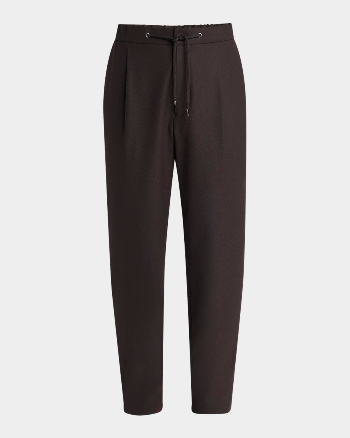 Men & apos;s Pleated Cashmere Stretch Drawstring Pants