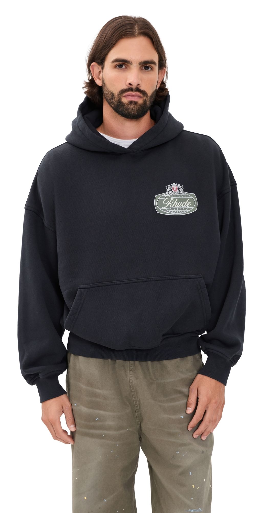 Rhude Rhude Desert Crest Hoodie Vtg Black/Silver S