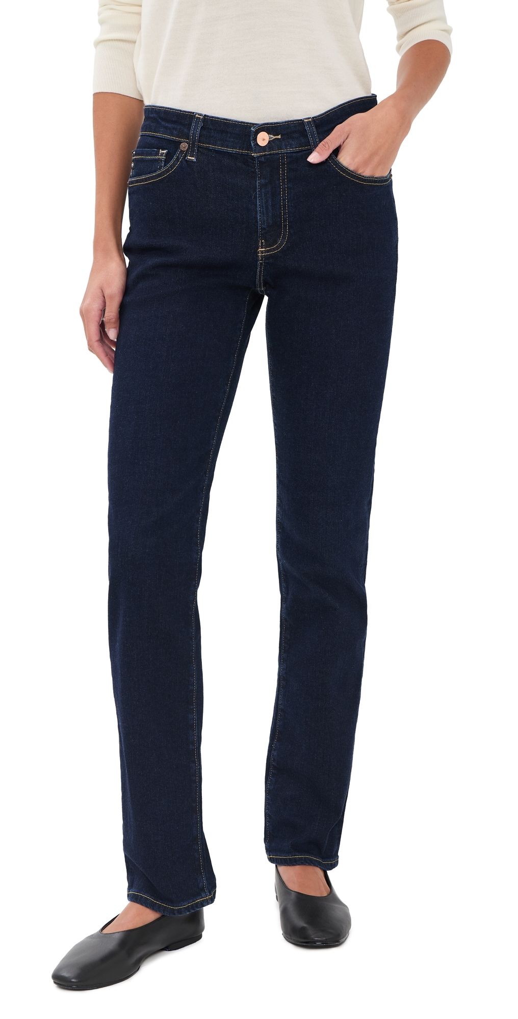 AG Sandra Straight Jeans Modern Indigo 31