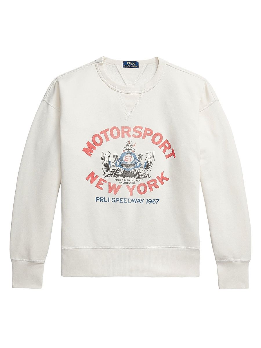 Men's Vintage Graphic Fleece Crewneck Sweatshirt - Nevis - Size XL