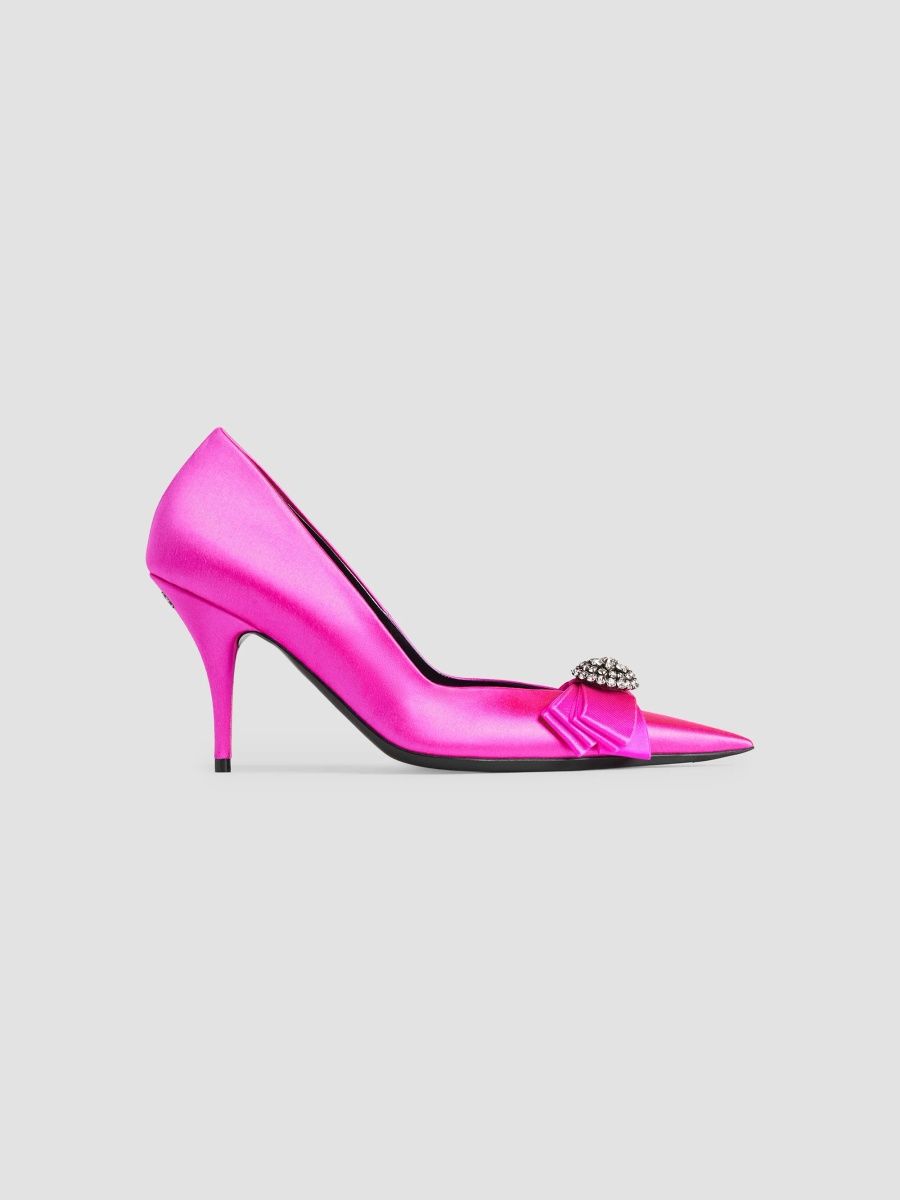 Balenciaga Women's Avenue Palazzo Pumps - Fuchsia - Size 10