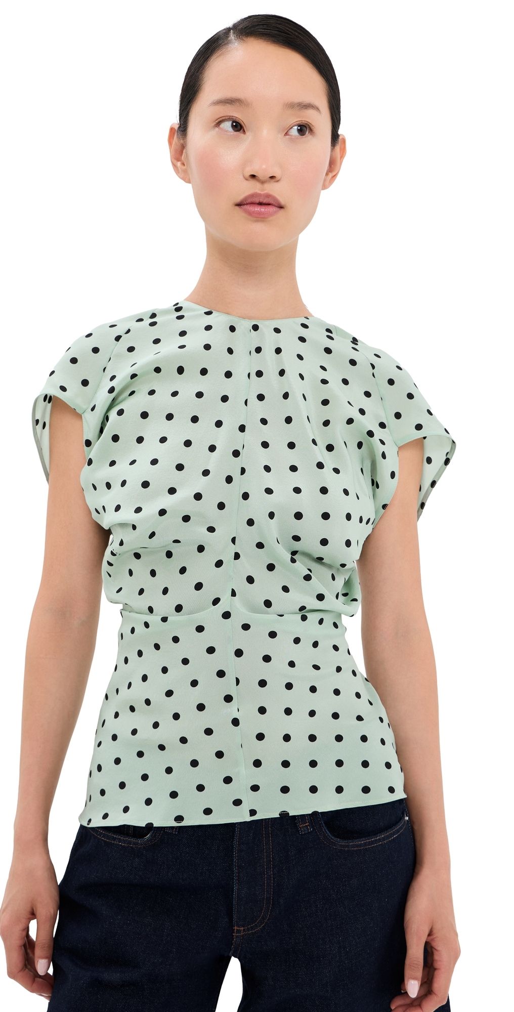 Marni Polka Dot Blouse Mint 36