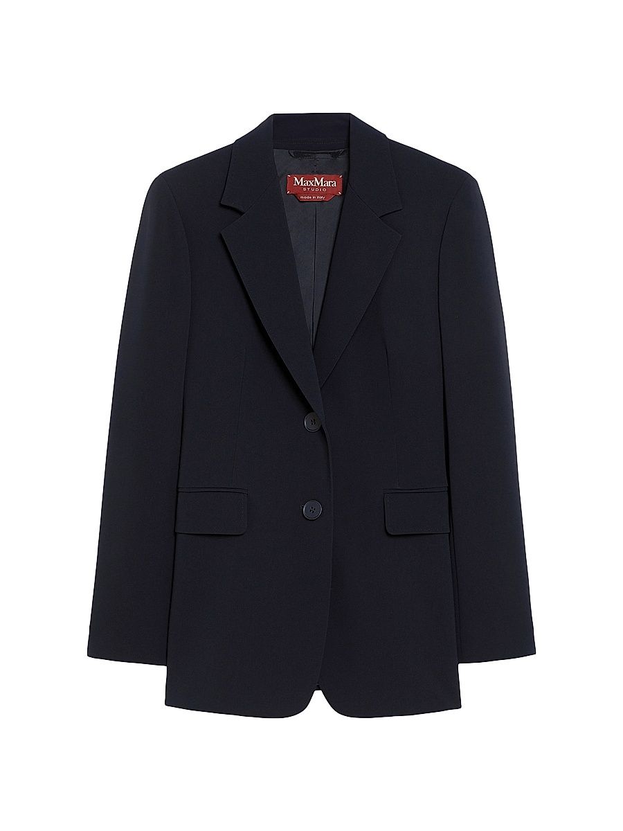 Women's Single Breasted Cady Blazer - Navy - Size 16