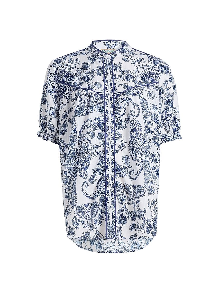 Women's Jaden Western Shirred Yoke Blouse - Jaden - Size XXL