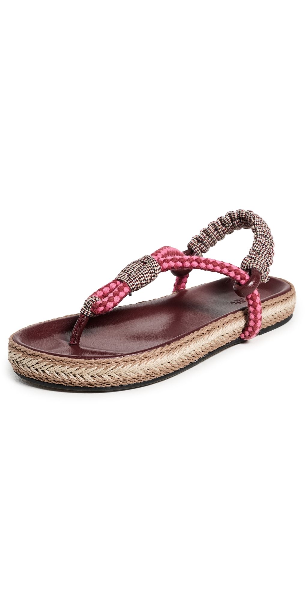 Isabel Marant Gypso Sandals Multicolor Burgundy 41
