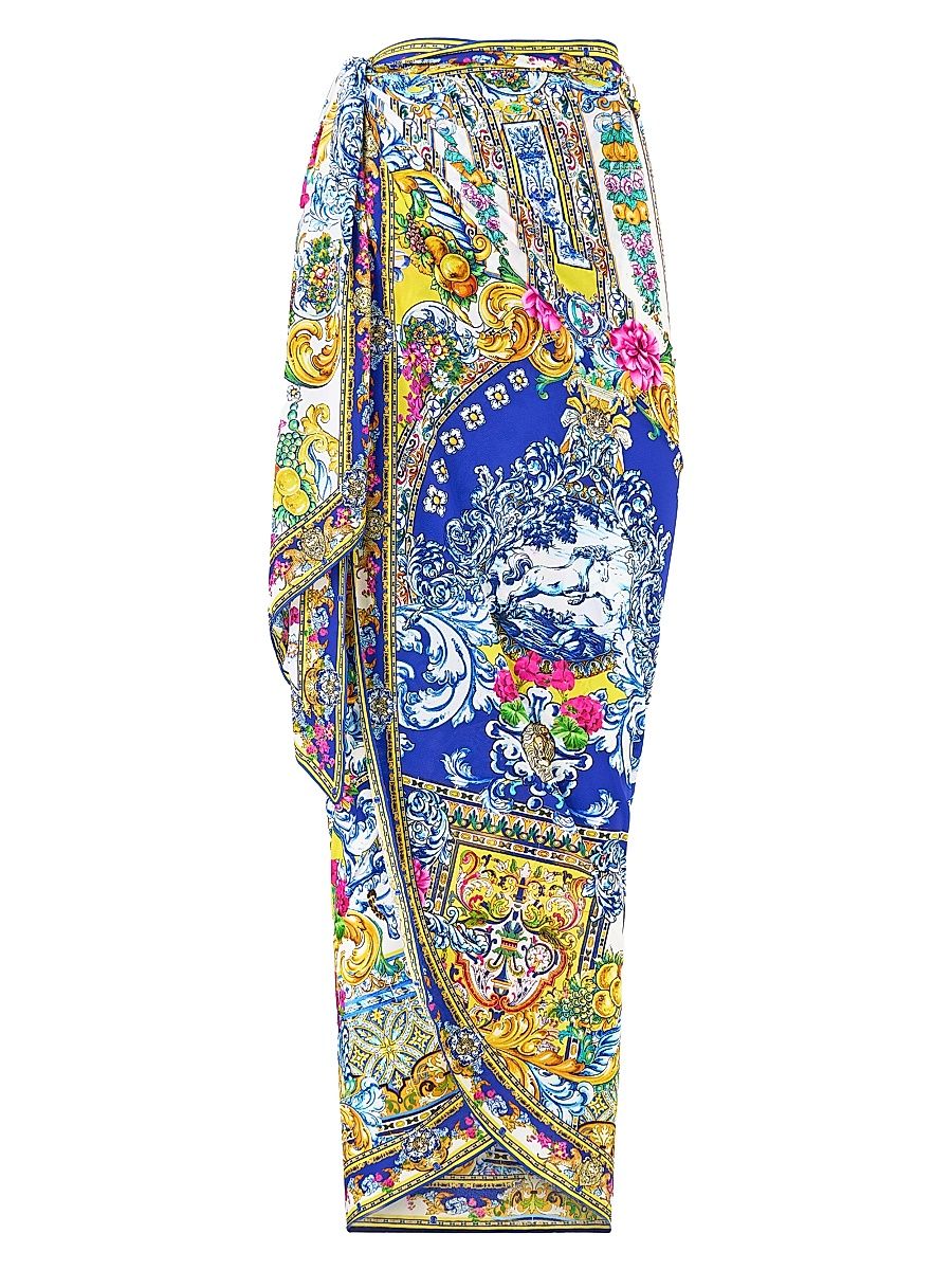 Women's Espana Nirvana Eyelet Wrap Long Sarong - Espana Nirvana - Size Small