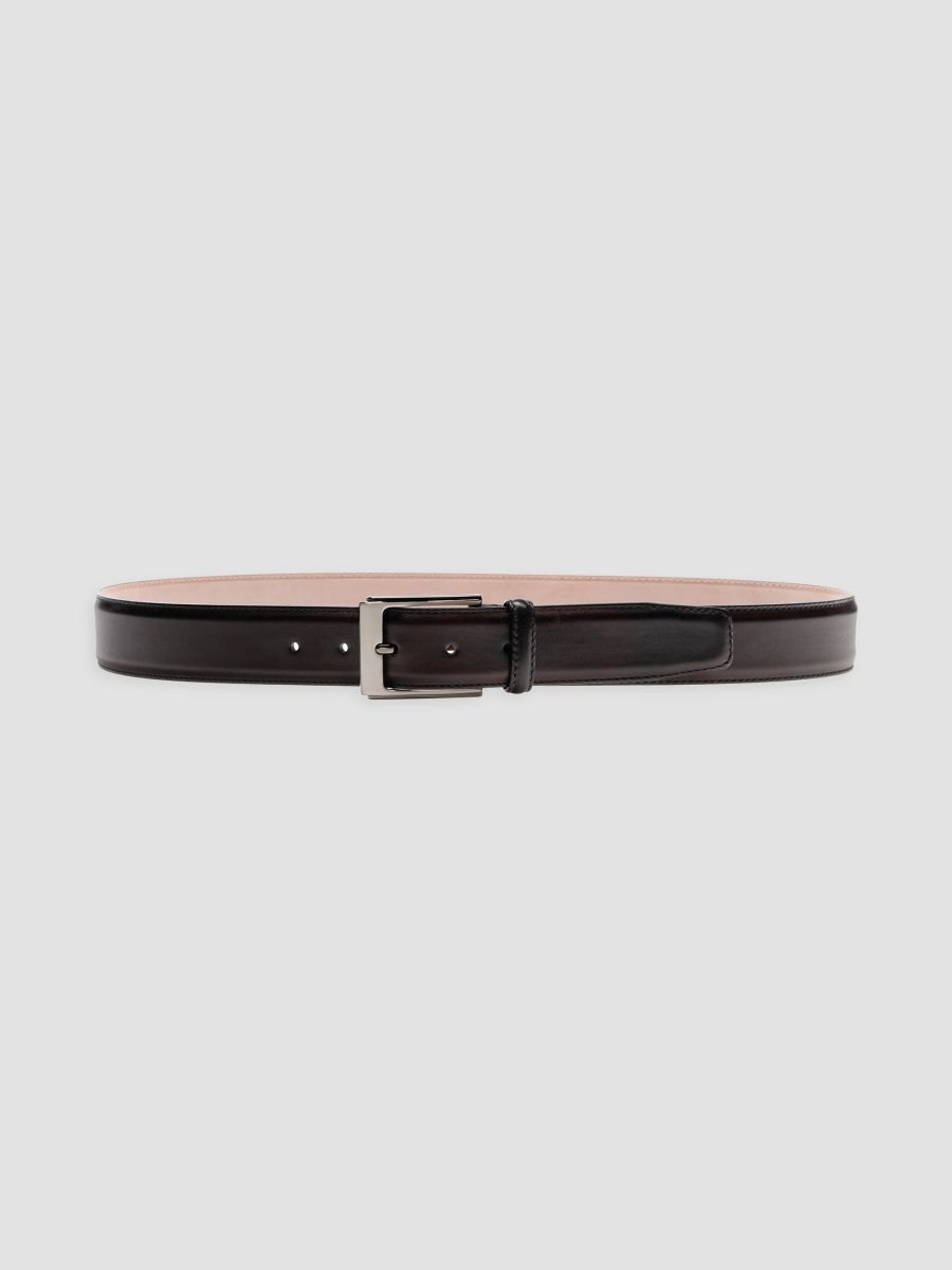 Magnanni Men's Vega Leather Belt - Brown - Size 46