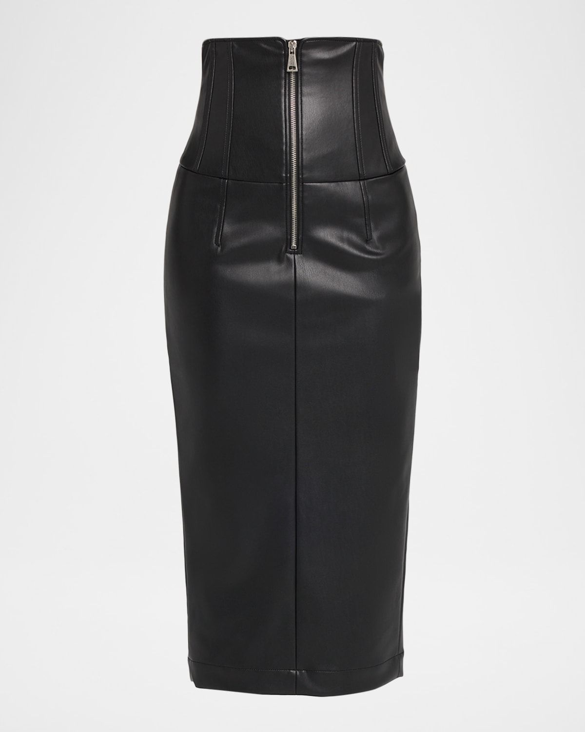 Faux Leather Corset Skirt