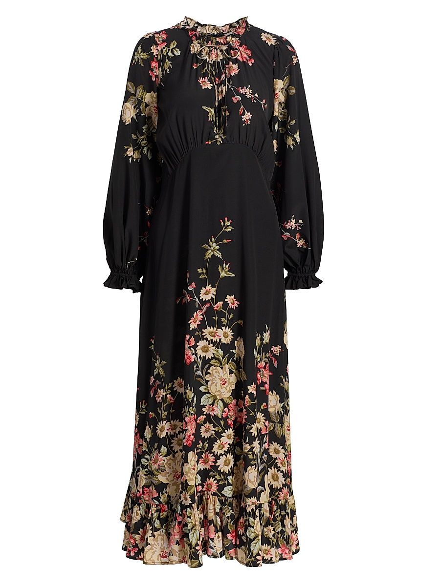 Women's Jolie Floral Print Midi-Dress - Size 10