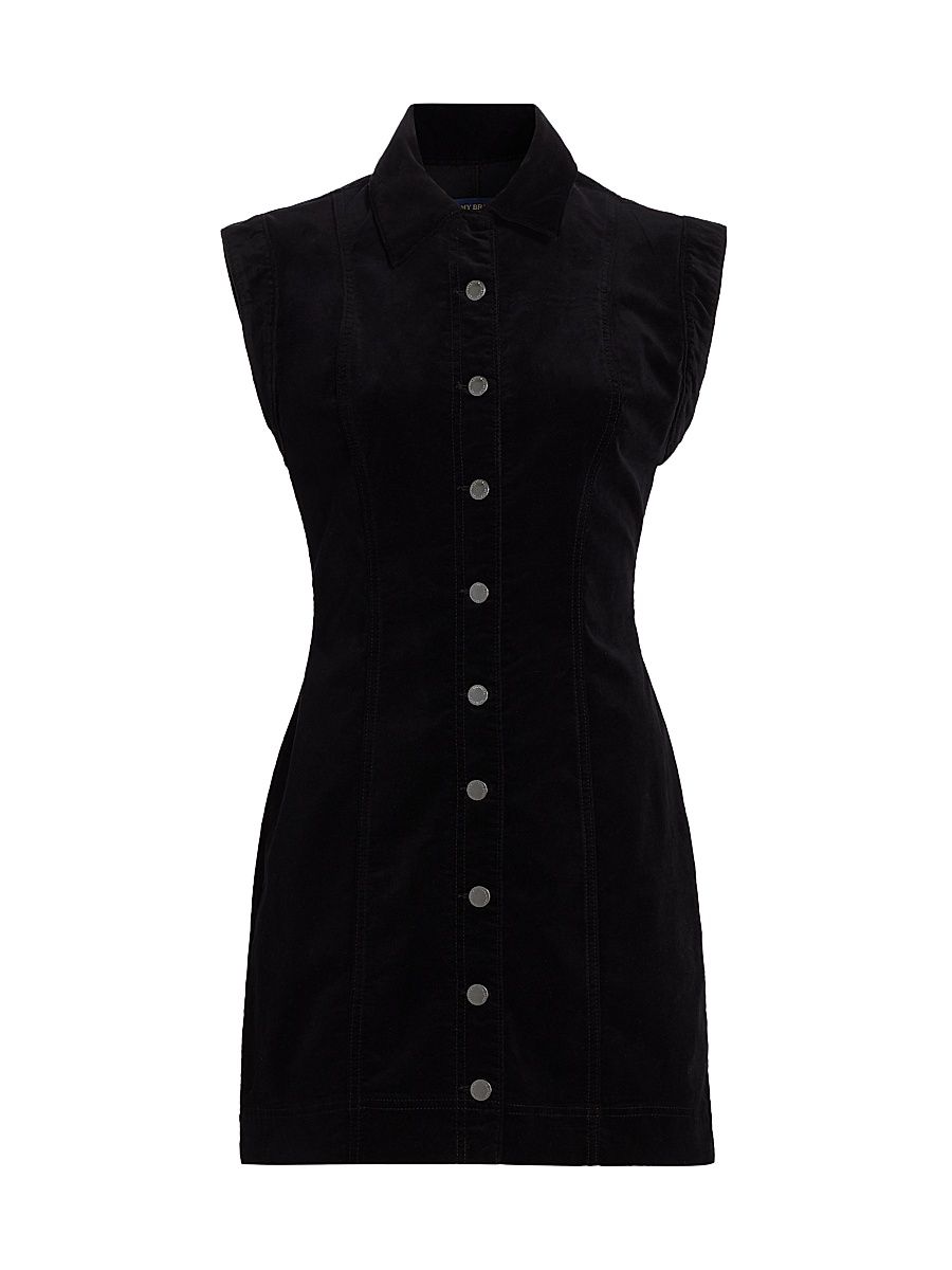 Women's Lolita Velvet Sleeveless Minidress - Black - Size 29