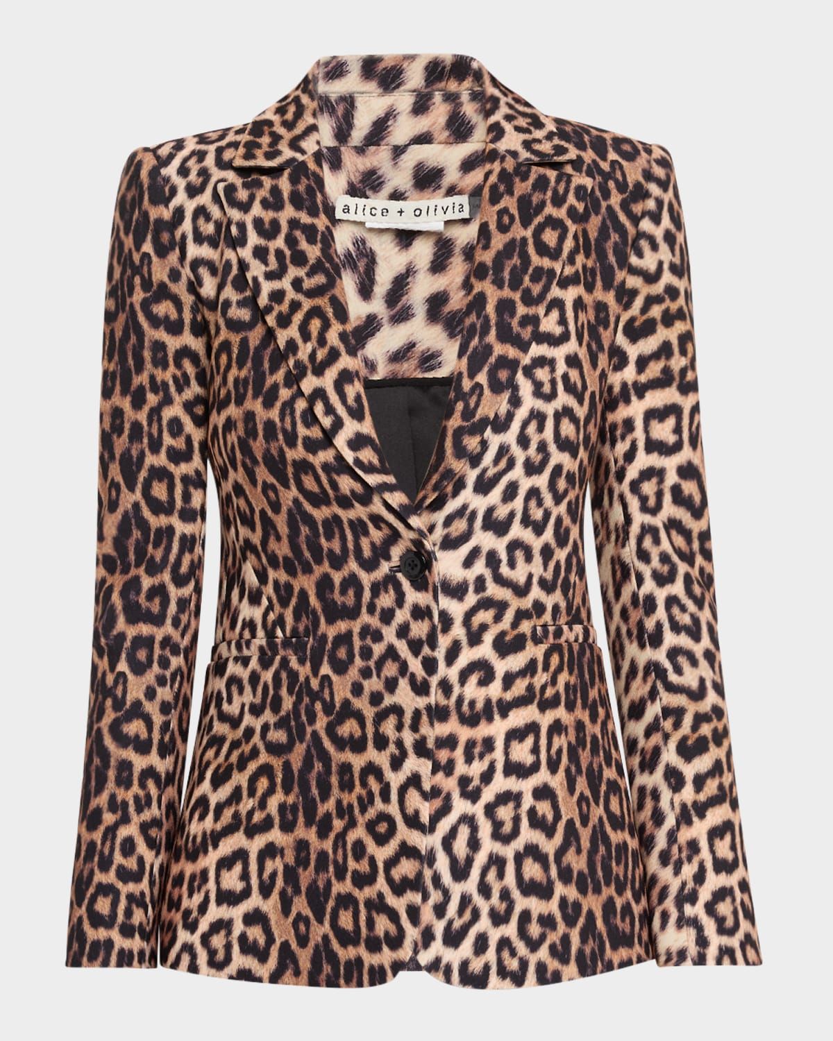 Macey Leopard Fitted Blazer
