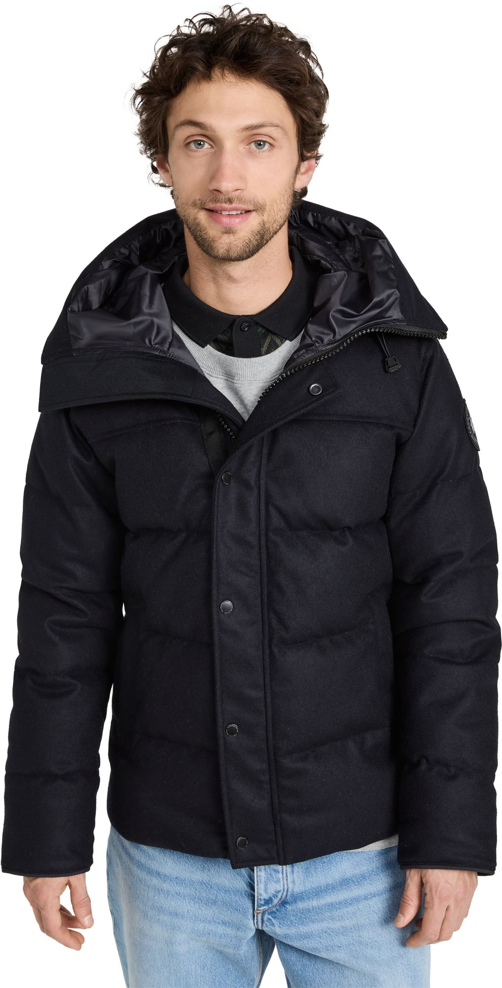 Canada Goose Wool Macmillan Parka Atlantic Navy S
