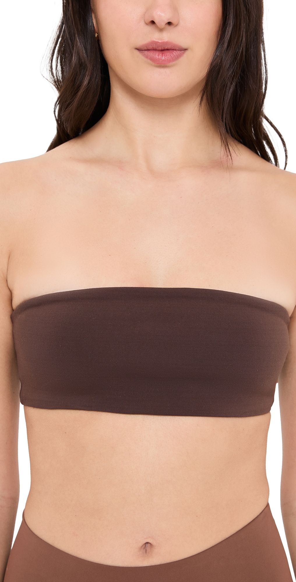 Top Secret Tiny Tube Bandeau Bra Chocolate S
