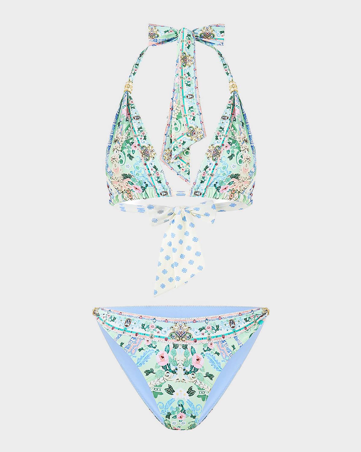 Midsummer Mosaics Soft-Tie Two-Piece Swimsuit
