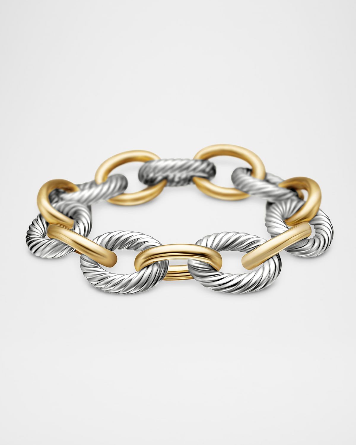 Oval Extra-Large Link Bracelet with Gold