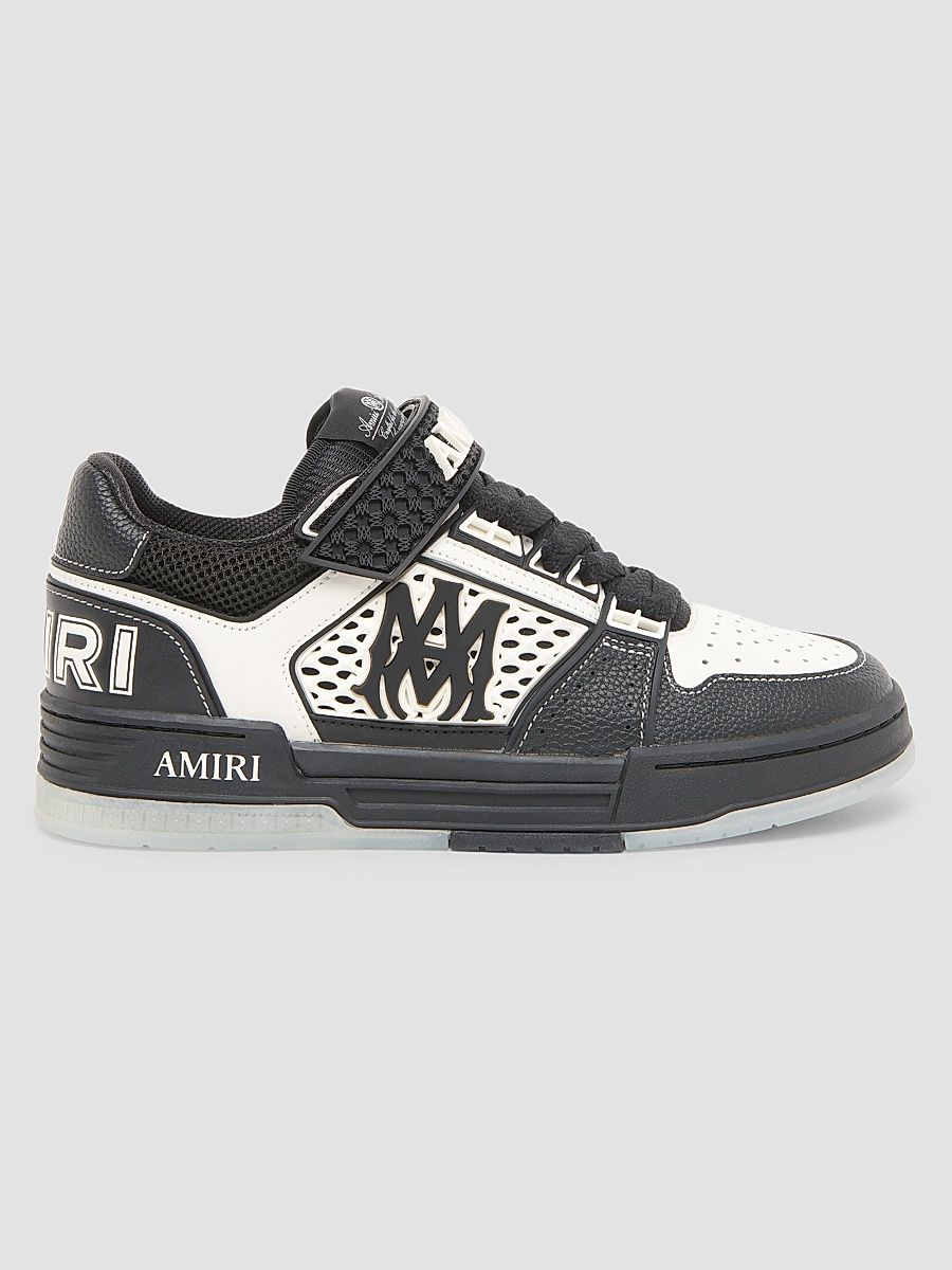 Men's Skyline Logo Leather Sneakers - Black Ivory - Size 7