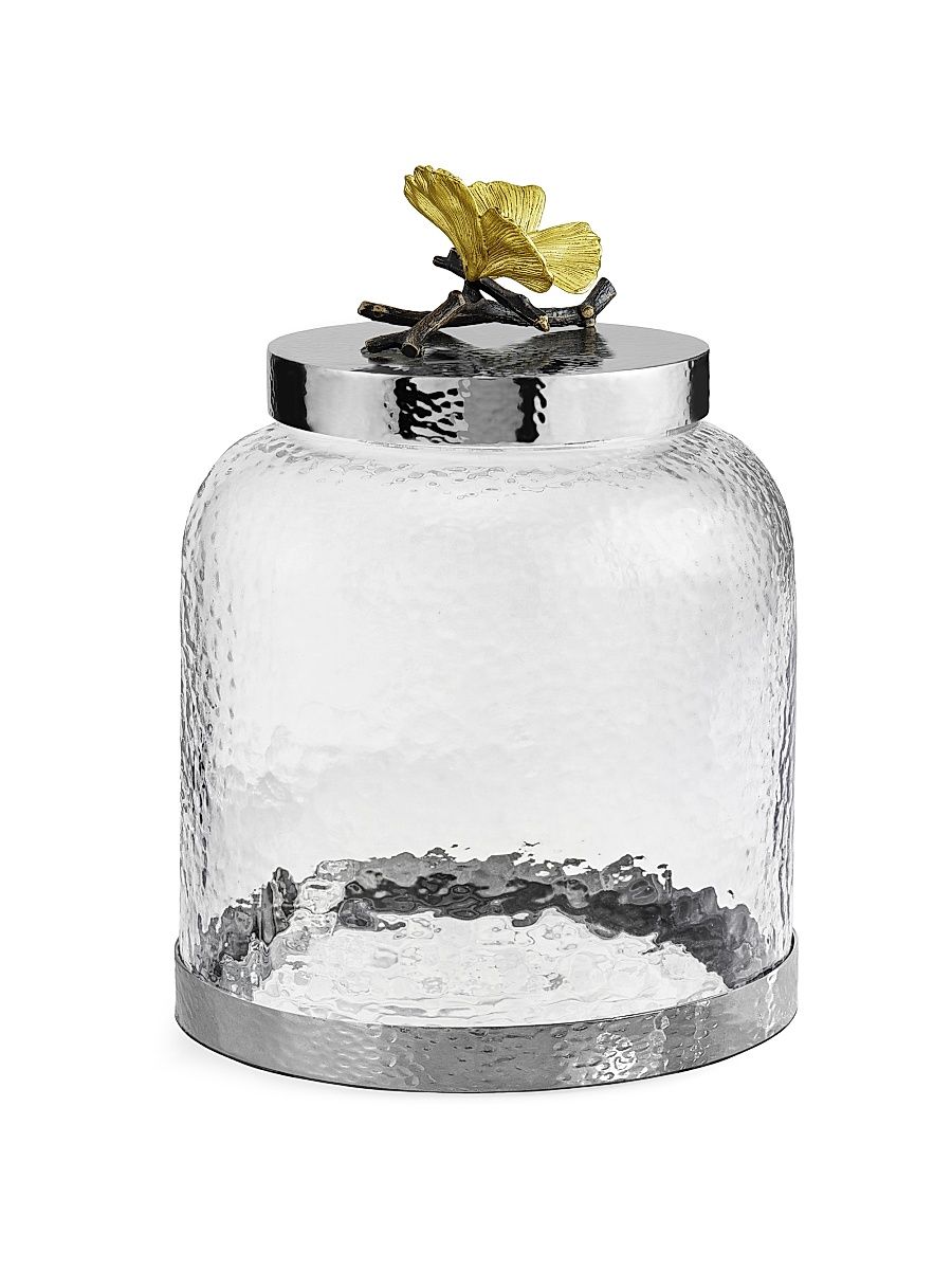 Butterfly Ginkgo Cookie Jar