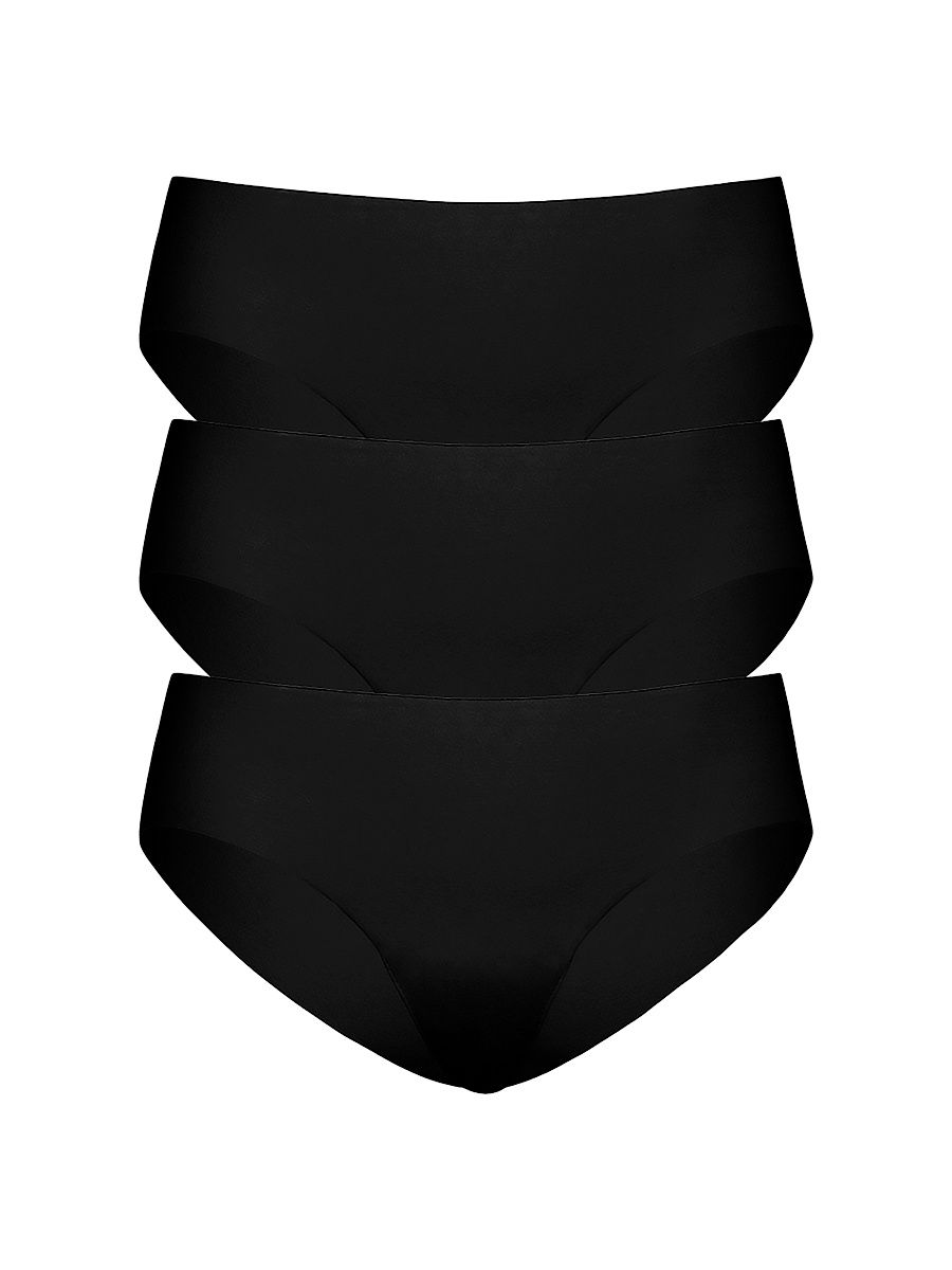 Women's 3-Pack Stretch-Cotton Bikini Brief Set - Size Large