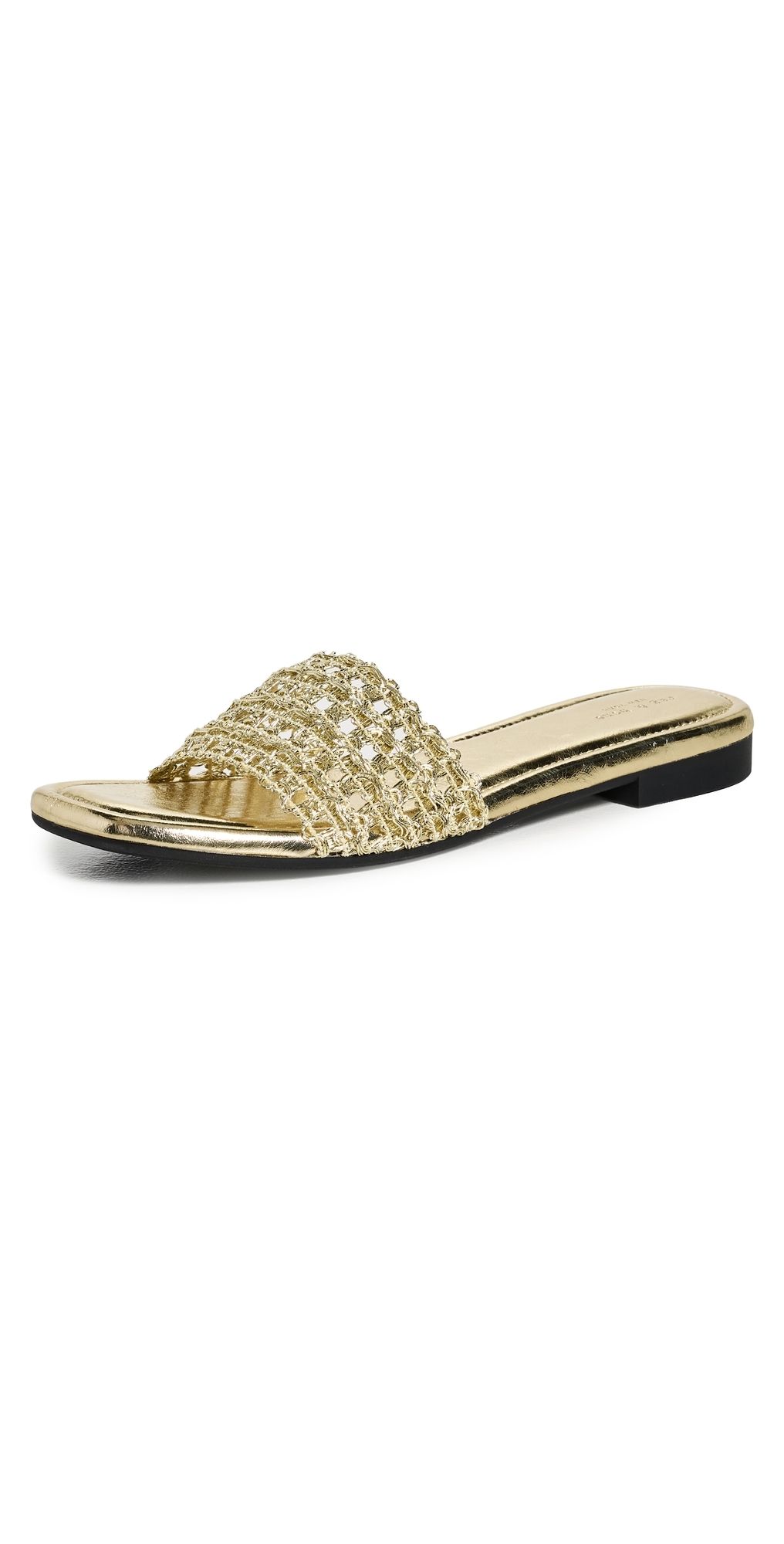 rag & bone Ellie Slide Sandals Gold 40