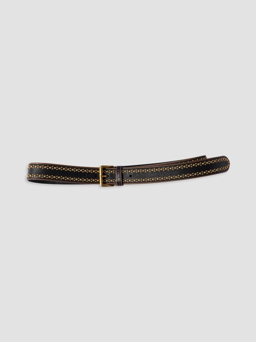 Miu Miu Women's Leather Belt - Black - Size 32