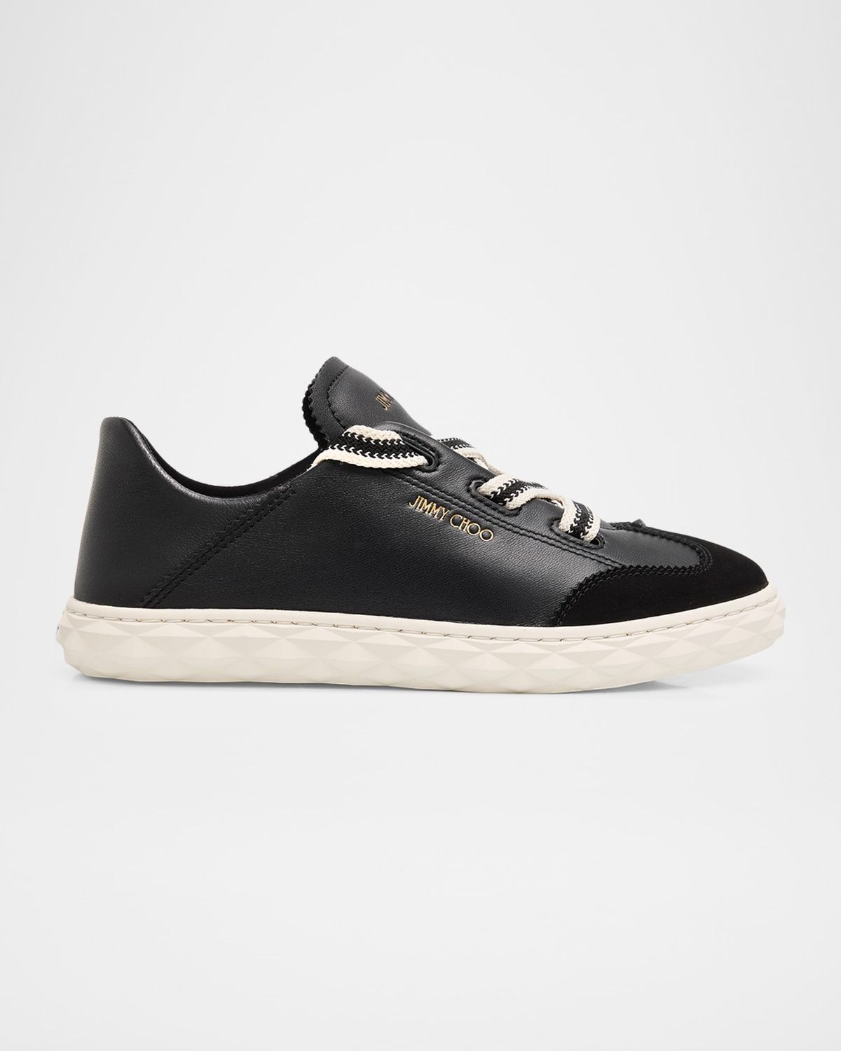 Diamond Light Flex Mixed Leather Low-Top Sneakers