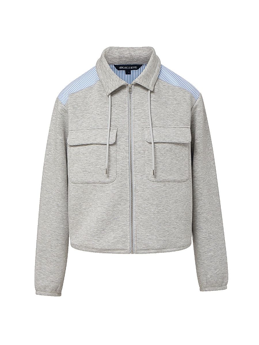 Women's Stellant Mixed-Media Jacket - Light Heather Grey - Size XL