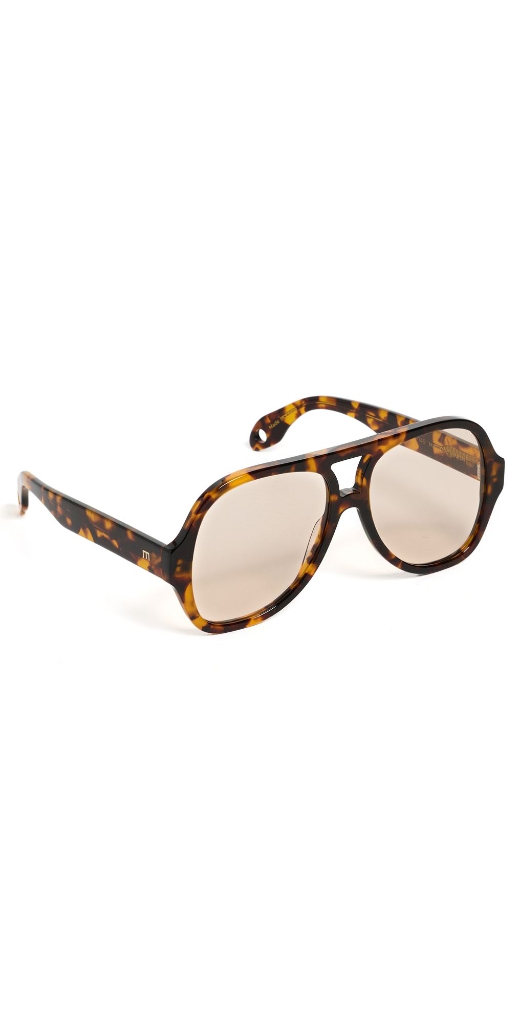 Elisa Johnson Maren Sunglasses Brown Tortoise One Size
