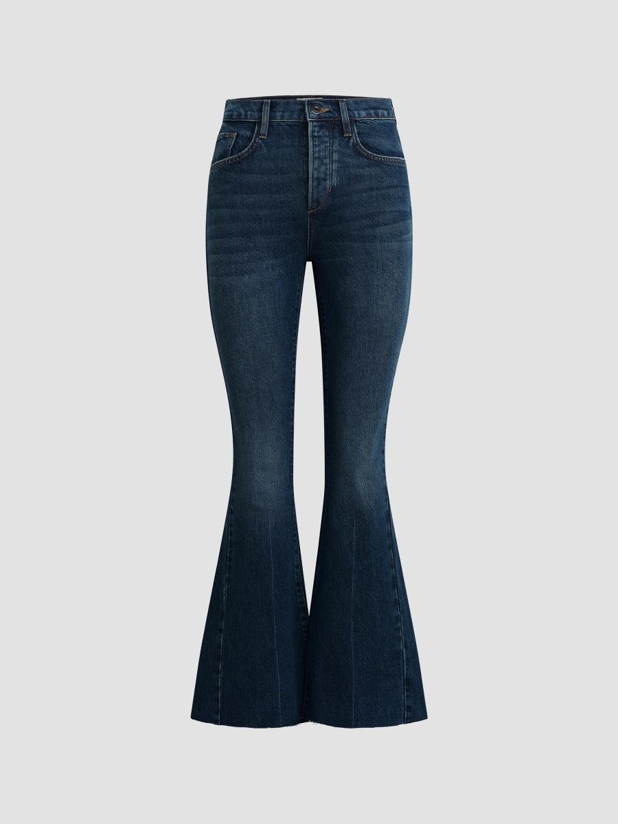 Favorite Daughter Women's The Shortie Valentina Flare Jeans - Vintage Roscoe - Size 24