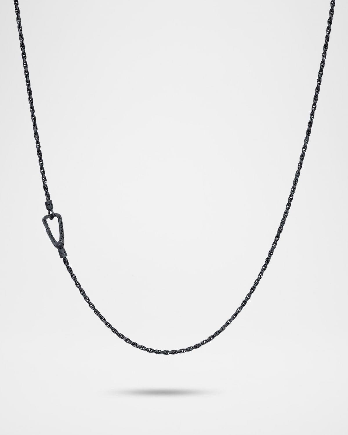 Men & apos;s Ulysses Oxidized Sterling Silver Rope Chain Necklace, 20.5"L