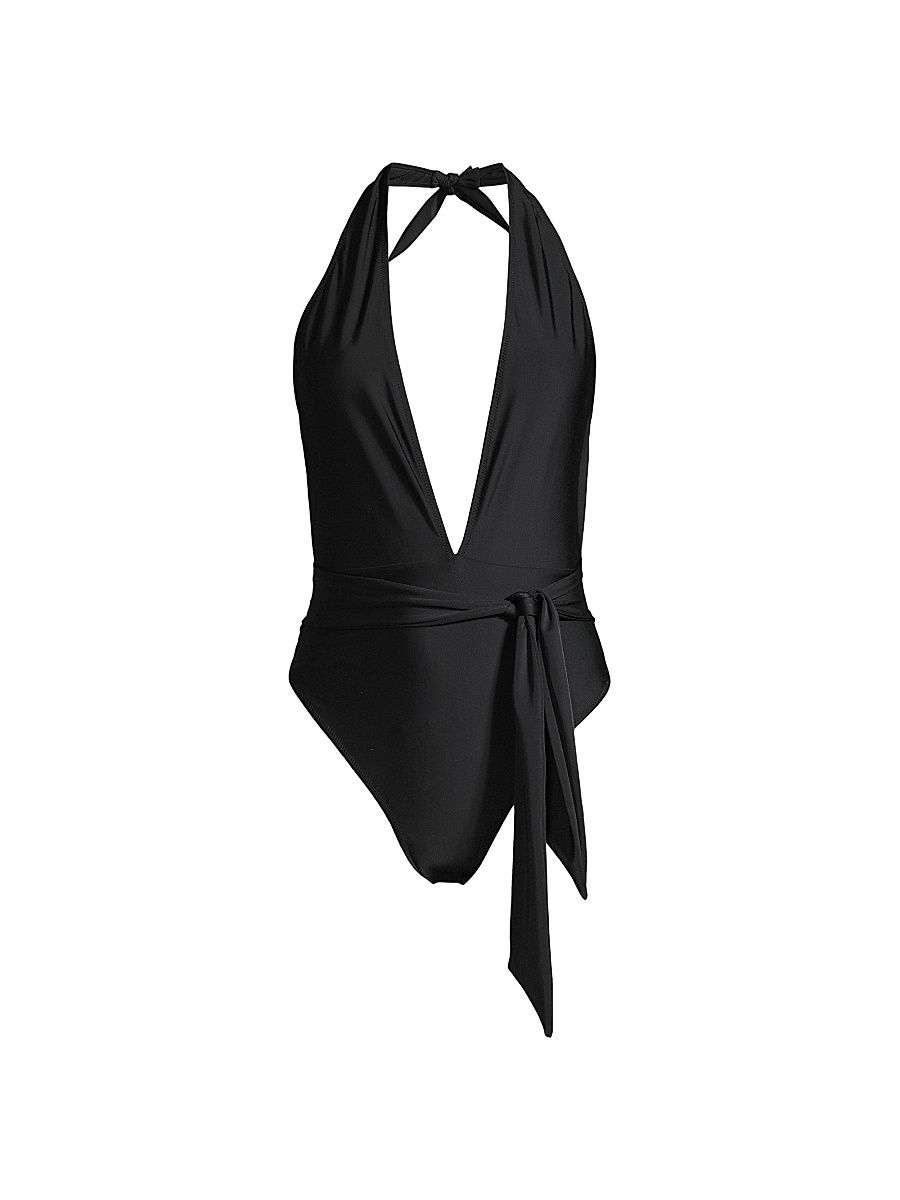 Women's Verona One-Piece Swimsuit - Black - Size Large