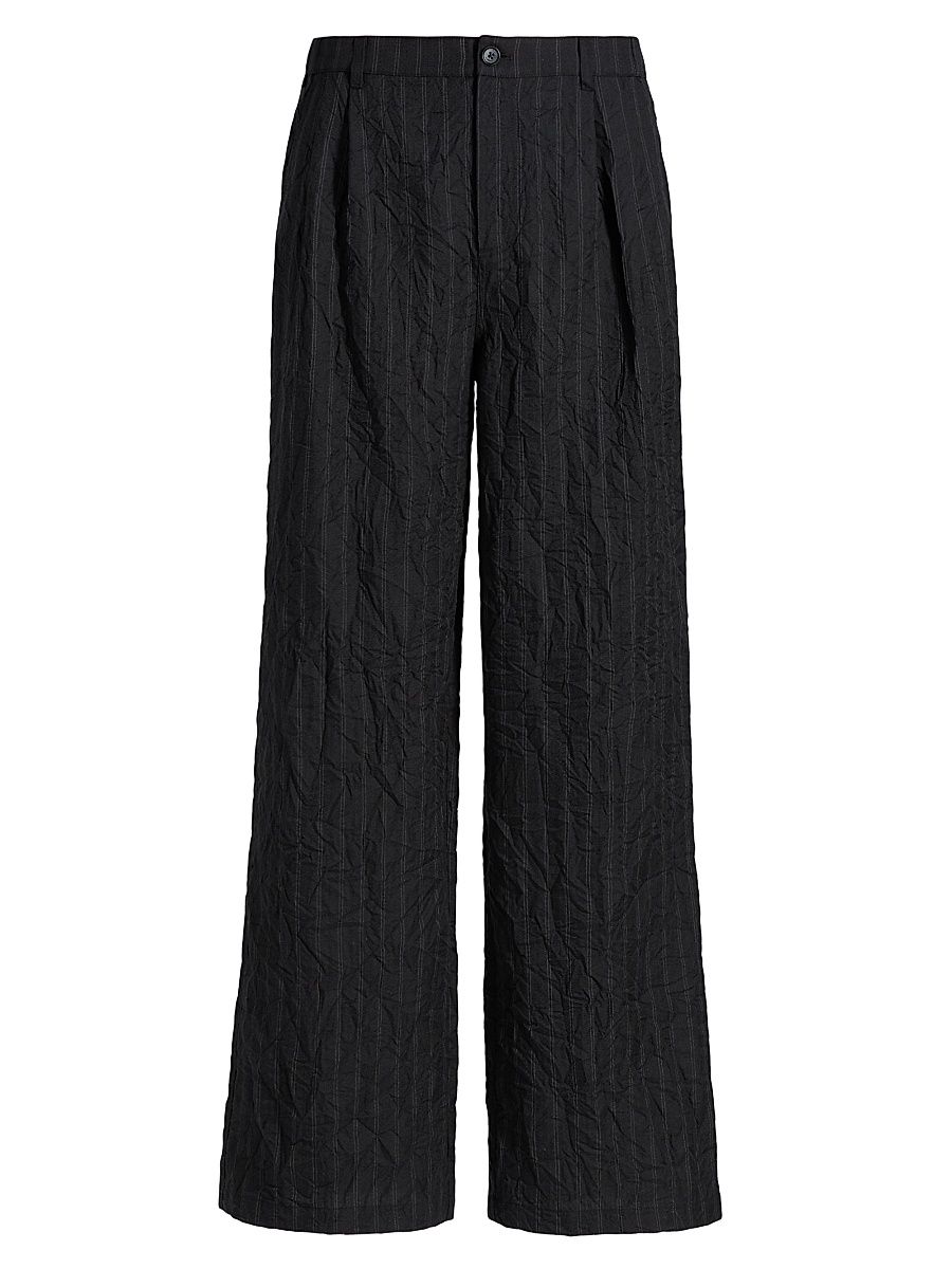 Men's Franco Striped Textured Pants - Charcoal - Size XXL