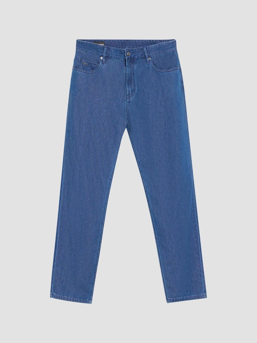 Emporio Armani Men's Straight-Leg Jeans - Medium Blue - Size 30
