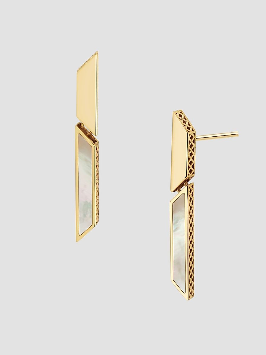 Women's 14K Yellow Gold Aurora Drop Earrings - Gold