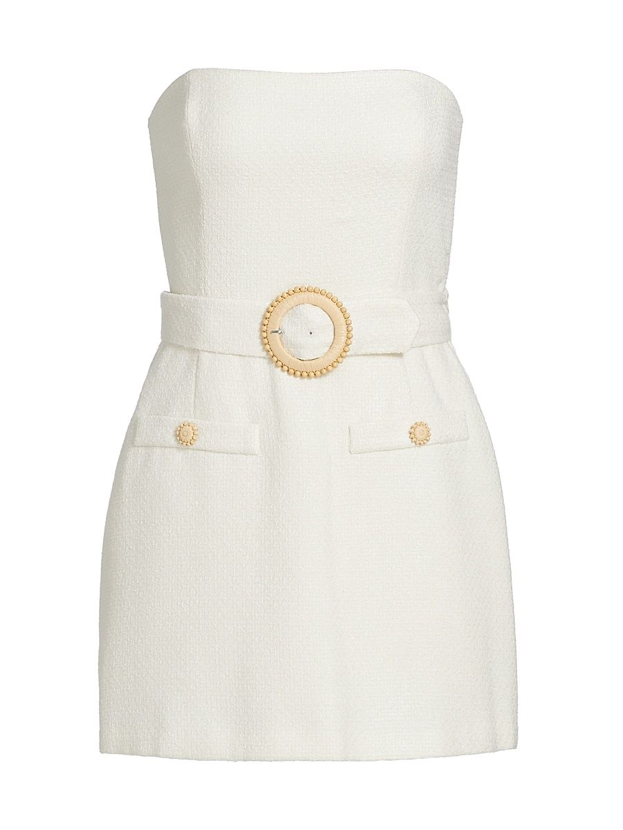 Women's Gramercy Strapless Skort Romper - Ecru - Size XL