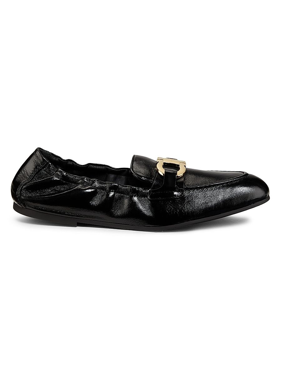 Women's Jodie Leather Loafers - Nero - Size 6.5