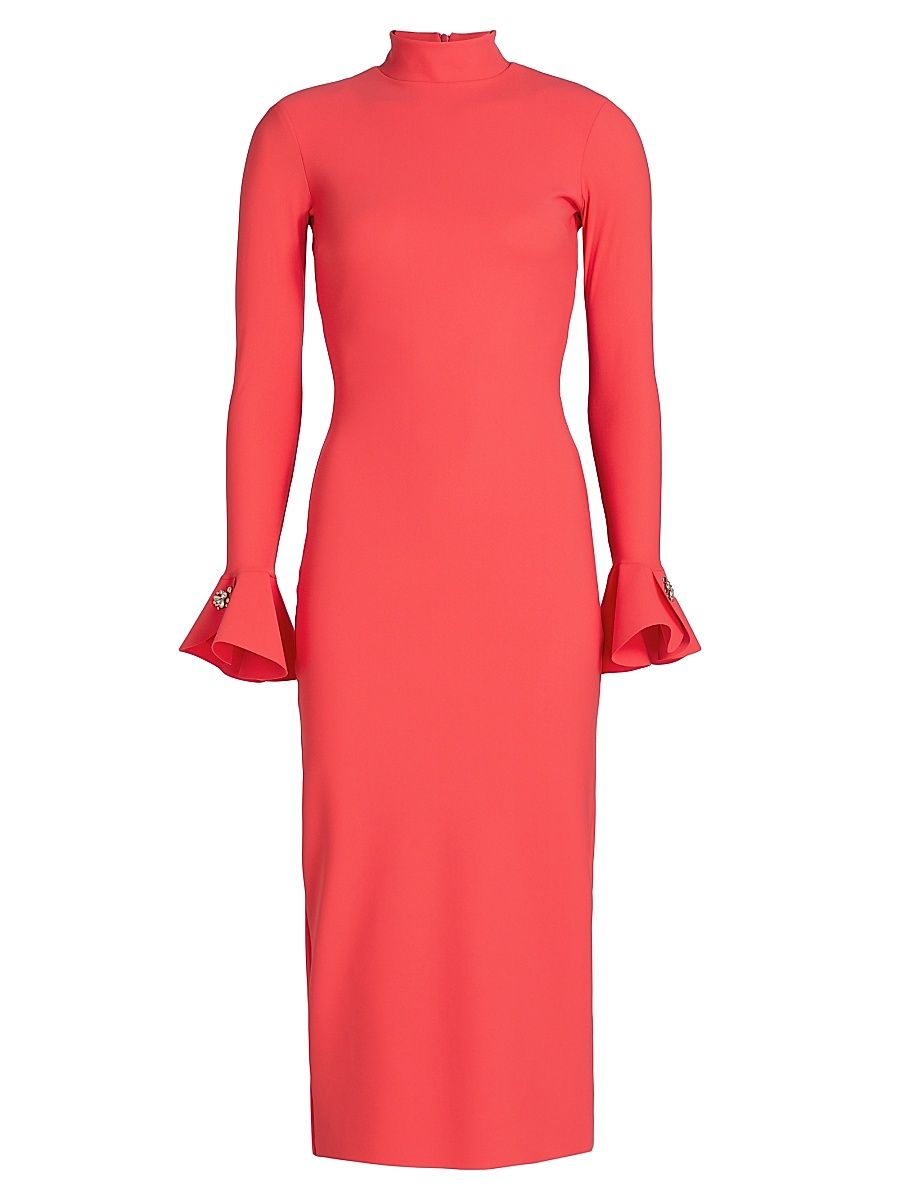 Women's Okiko Jersey Midi-Dress - Lipstick - Size 8