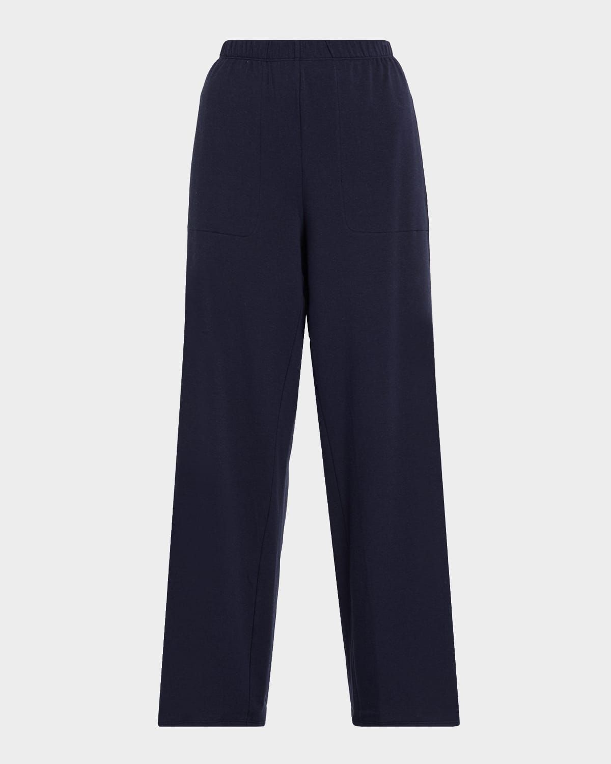 Straight-Leg Fleecy Terry Pants