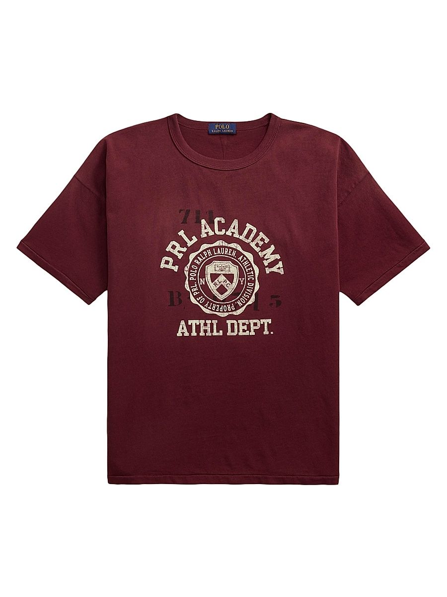 Men's Classic Fit Logo Jersey T-Shirt - Harvard Wine - Size XXL