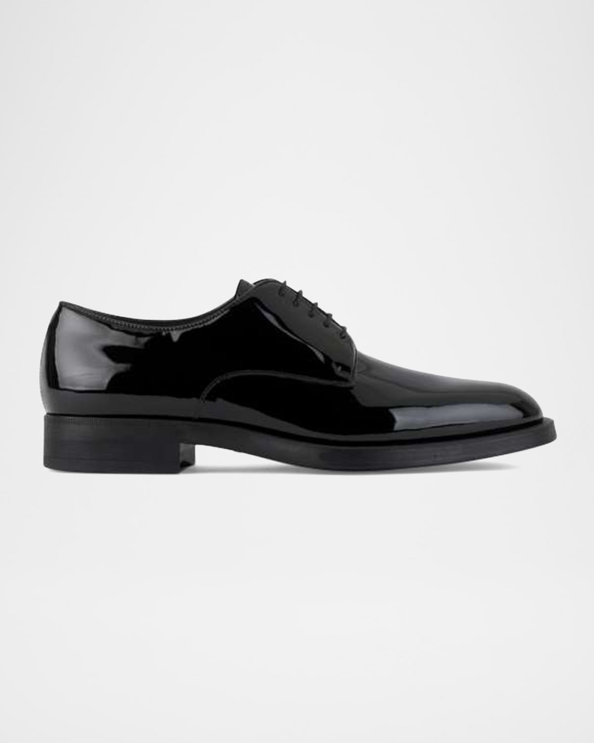 Men & apos;s Patent Leather Derby Shoes