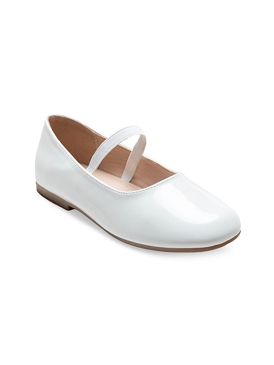 Little Girl's & Girl's Satin Colette Flats - White - Size 4 (Child)